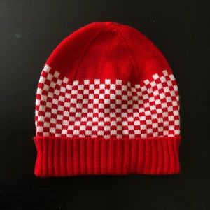 Red Checkered Beanie